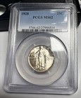 1928-P PCGS MS62 Standing Liberty Quarter, comme neuf argent États-Unis BLAST BLANC !