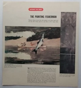 The Painting Fisherman Winslow Homer 1954 Magazine Art 2 Pages - Picture 1 of 4