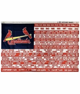 St. Louis Cardinals Moments Wall Flag Banner~SGA Stadium Giveaway 9/3/23 NEW - Picture 1 of 8