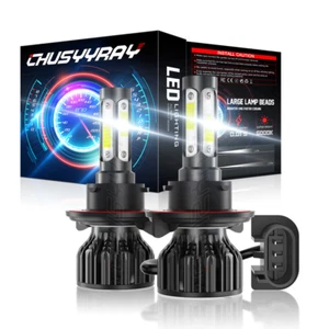 H13 LED Headlight Bulbs Kit for Dodge Ram 1500 2500 3500 2006-2011 High Low Beam - Picture 1 of 11