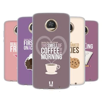 FUNDA DE GEL SUAVE HEAD CASE DESIGNS DISFRUTAR DE LAS PEQUEÑAS COSAS PARA TELÉFONOS MOTOROLA Foto 1 de 4