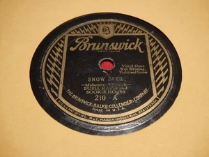 Buell Kazee Sookie Hobbs 78 RPM Brunswick 210 Snow Deer Red Wing Country 10" - Imagen 1 de 5
