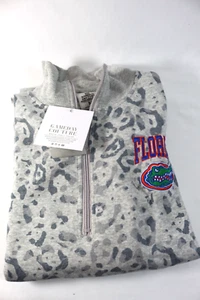 FLORIDA GATORS Damen Sweatshirt GAME DAY COUTURE Damen grau Leopard Größe M NEU - Bild 1 von 7