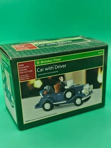 2008 Country Charm Holiday Time Car With Driver Christmas Village Decor With Box - Picture 1 of 7