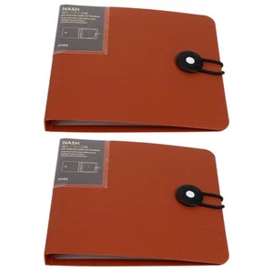 2 Pcs CD Book Storage Bag Boxes Holder Case Practical Pouch DVD Organizer - Afbeelding 1 van 12