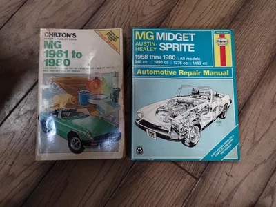 Chilton’s Repair & Tube-Up Guide MG 1961 a 1980 + Lote manual Haynes #F1 Foto 1 de 4