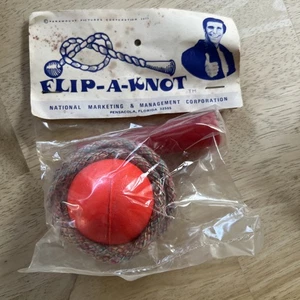 Vintage Flip A Knot Toy Sealed Package 70s The Fonz Fonzie NOS - Picture 1 of 10