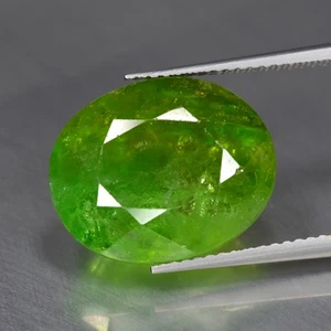 Piedra preciosa suelta granate demantoide natural ovalada de 18,18 quilates_muy buena - Imagen 1 de 1