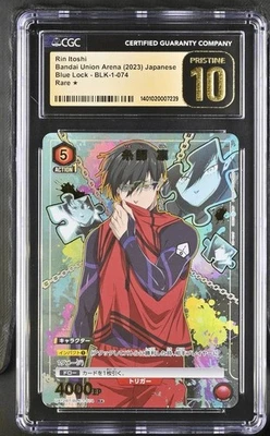 CGC 10 PRISTINE Union Arena Rin Itoshi Blue Lock BLK-1-074 R Star - Image 1 of 2