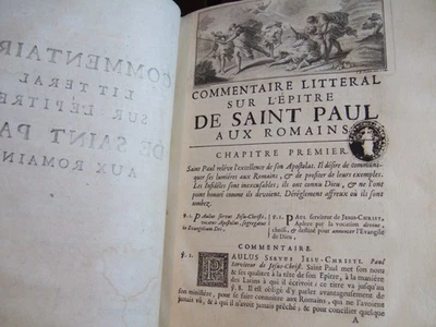 Lot Livres anciens , 1716,  1 grand  Volume, bible , Biblia, Bibel, St Paul - Photo 1/4