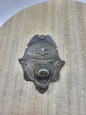 Hebilla de cinturón Adezy Denver 1977 vintage policía rara cerdo especie en peligro de extinción ACAB Foto 1 de 4