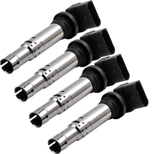 4 Ignition Coil pack for Audi A1 A2 A3 Seat Skoda FABIA YETI OCTAVIA SUPERB 1.4 - Picture 1 of 9