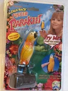 New Vintage Electronic TalkBack Finger Parakeet, New In Package, Gealax Toys - Picture 1 of 2