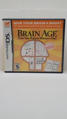 Brain Age: Train Your Brain in Minutes a Day (Nintendo DS, 2006) CIB CLEAN - Image 1 of 3