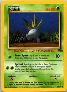 Oddish Common Jungle 58/64 MP - Picture 1 of 2