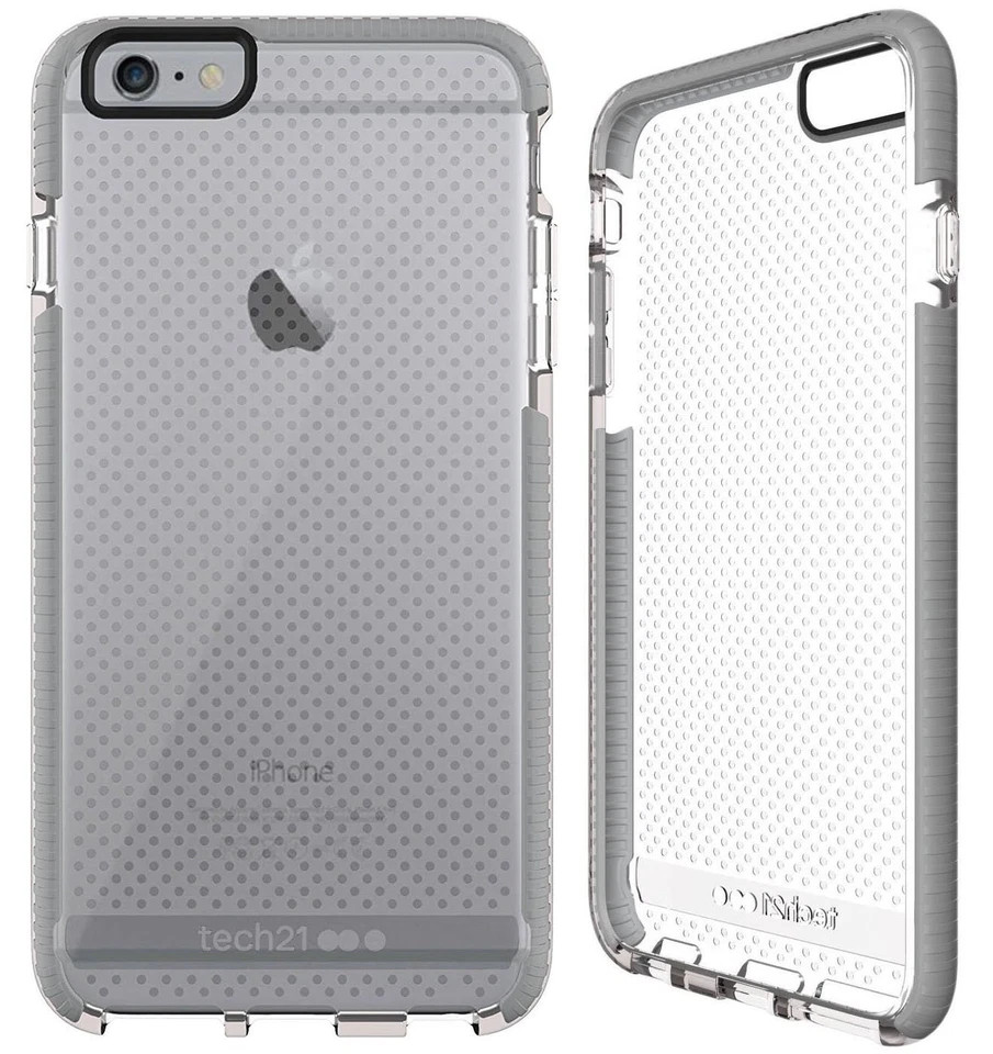Tech21 Evo Mesh Elite Case Cover For Iphone 6 Plus/6s Plus - Clear Grey - Image 1 of 1