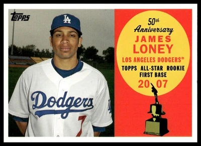 James Loney 2008 Topps #AR70 All-Rookie Team 50th Anniversary Dodgers - Image 1 of 2