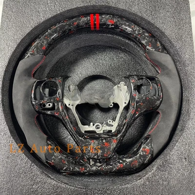 Volante Alcantara de fibra de carbono negro personalizado para Toyota Corolla 2014-2018 Foto 1 de 3