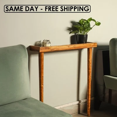 Solid Wood Entryway Console Table - Image 1 of 4