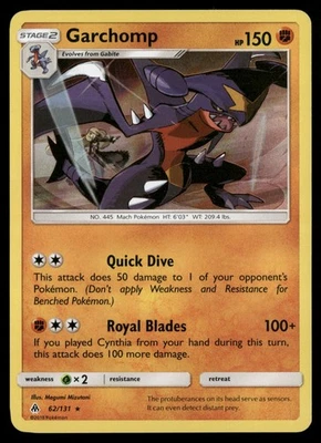 Garchomp SM - Forbidden Light 62/131 Pokemon TCG - Image 1 of 2