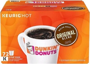 Dunkin' Donuts Medium Roast K-Cup Coffee Pods, Original Blend (72 ct.) - Picture 1 of 1