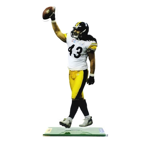 Troy Polamalu Figure - #43 of Pittsburgh Steelers Catching the Ball Ornament Cover