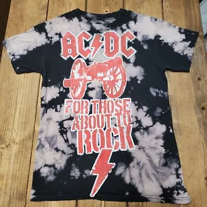 Camiseta AC/DC "For Those About To Rock" Tie Dye Gráfico Talla Pequeña - Imagen 1 de 13