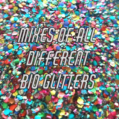 Súper mezclas - Brillo biodegradable - Brillo ecológico - Brillo orgánico - Grado cosmético Foto 1 de 4