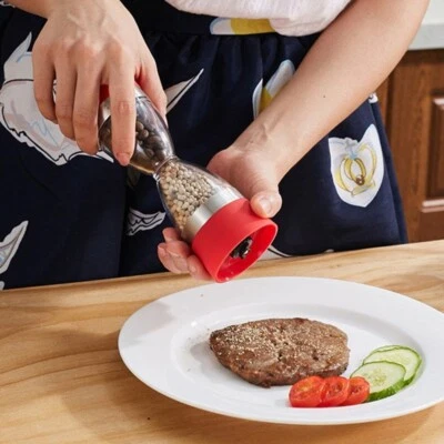 Экологичный шейкер для соли и перца/трав 2 в 1 и мельница для помола ручная кухонная посуда  - Изображение 1 из 4