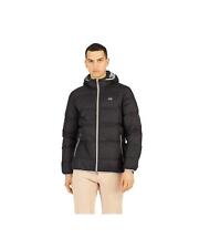 Mens Padded Goose Down Jacket with Front Zip Closure XL Men