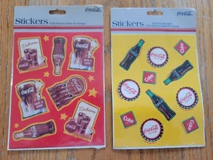 Vtg Coca Cola Smell-o-rific Scratch and Sniff Stickers and Regular Stickers New - Picture 1 of 4