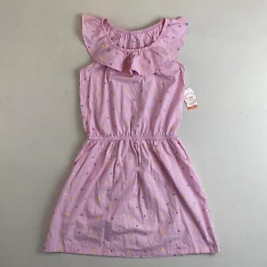 NWT Wonder Nation Girls Casual Summer Dress Size XL (14/16) Plus Pink Striped - Picture 1 of 12