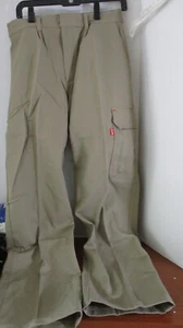 PANTALONES Caqui BizWeld CARGO RESISTENTES AL FUEGO ~ Hombres Medianos ~ 31" Entrepierna ~ Nuevos con Etiquetas - Imagen 1 de 8