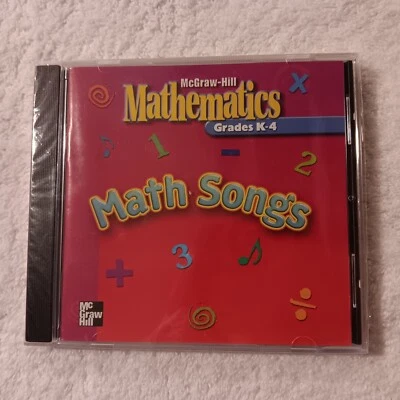 Math Songs Grade K-4 McGraw-Hill Mathematics (2004, CD) New Sealed - Image 1 of 4