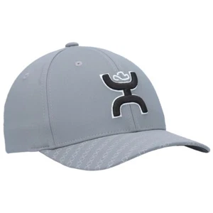 Hooey Herren Solo III 6-Panel Flexfit Logo Kappe Mütze, grau Rodeo Cowboy Small/Medium - Bild 1 von 4
