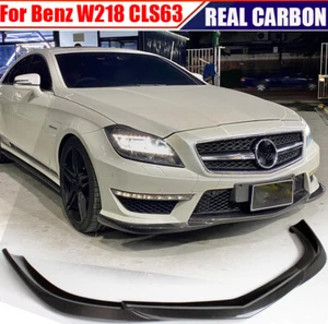 Alerón labial parachoques delantero carbono real para Mercedes Benz W218 CLS63 2012-2020 - Imagen 1 de 15