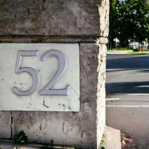 Große Hausnummern 190mm Aluminium pulverbeschichtet witterungsbeständig - Bild 1 von 39