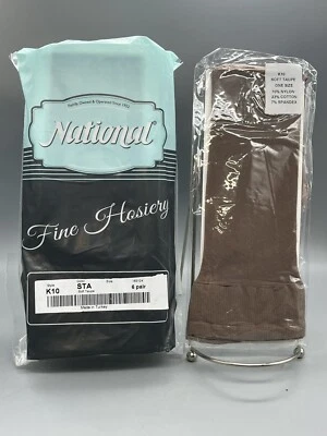 Paquete de 6 medias Nationals hasta la rodilla transparentes talla única suave topé K10 Foto 1 de 4