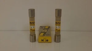 BUSS FUSES *SET OF 2* 300V/50AMPS  SC50 *NEW IN BOX* - Picture 1 of 3