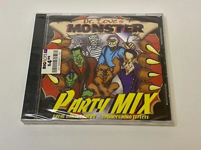 Dr Love's Monster Party Mix 1999 KRB CD Halloween Themed Music Covers NEW SEALED - Image 1 of 2