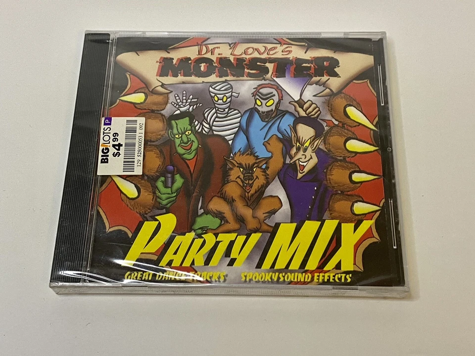 Dr. Love's Monster Party Mix 1999 CD Great Dance Tracks Spooky Effects