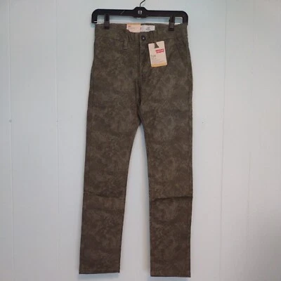 Size 12 26x26 Levi's 510 Skinny Olive Haze Camo Pants Slim Unisex NEW tags NWT - Image 1 of 4