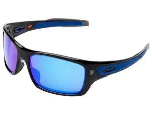 Oakley Turbine Sunglasses OO9263-05 Black Ink/Sapphire Iridium - Picture 1 of 1