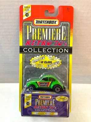 Matchbox Premiere Collection Retro Años 70 - RUEDAS DRAGÓN - VW Bug ¡Coche Divertido! Foto 1 de 4