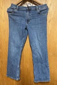 WRANGLER Boys Youth Size 14 Husky Boot Cut Adjustable Waist Blue Jeans - Picture 1 of 5
