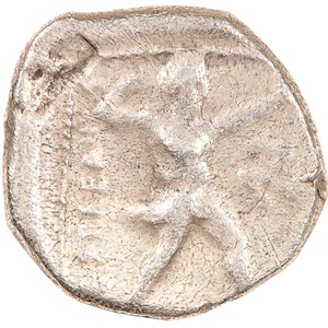 370 - 333BC PAMPHYLIA, ASPENDOS, ANCIENT GREEK SILVER STATER (#5053) - Picture 1 of 2