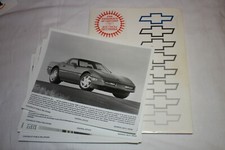 NOS 1989 Chevrolet Auto Show Press Kit, Corvette ZR-1, Lumina intro, 7 BW photos