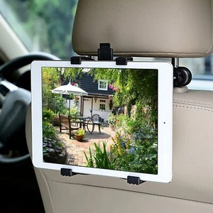 360° Universal Car Back Seat Headrest Mount Tablet Holder For iPad Phone 7"-11" - Picture 1 of 12