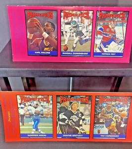 PRIME PICS SPORTS CARD REVIEW VALUE LINE UNCUT LOT GRETZKY 25-30, 61-66 SERIES 1 - Picture 1 of 6