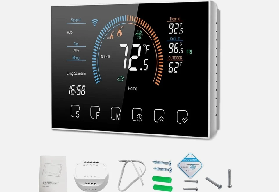 Smart Home Thermostat with WiFi for Efficient Temperature Control, Programmable - Image 1 of 4